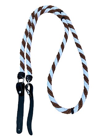 Rédea de Lã Torcida com Biqueiras de Couro - SE37