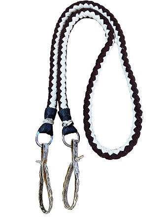 Rédea de Algodão Com Biqueiras de Couro Cru - SE112