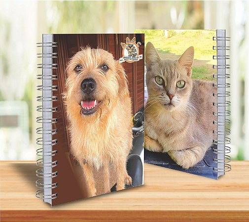 Caderno Anotações SEM PAUTA Cachorro (vários tamanhos)