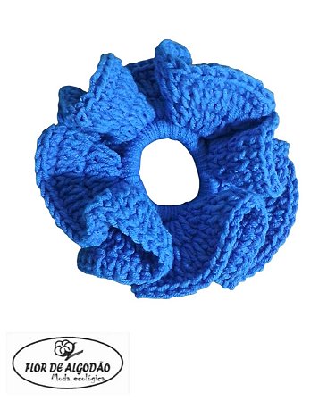 Amarrador de cabelo crochê algodão