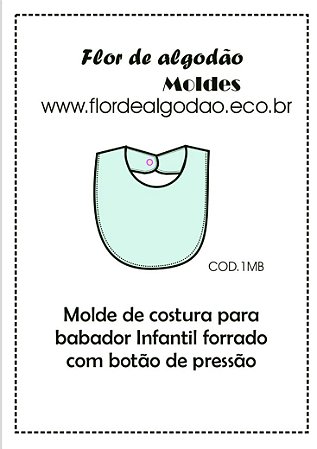 Molde de Babador infantil