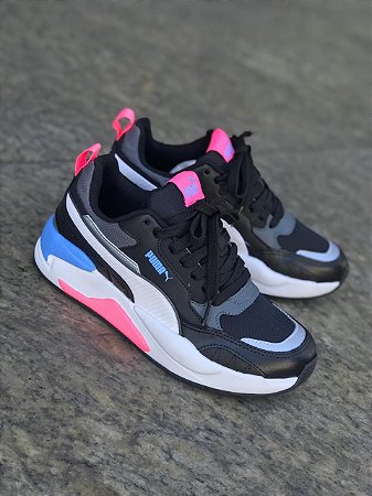 Tenis Puma X-Ray 2 Square BDP Black White Light Blue