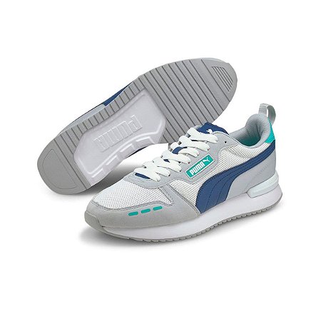 Tenis Puma R78 White Limoges Glacial Blue