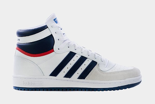 Tênis adidas top ten white navy