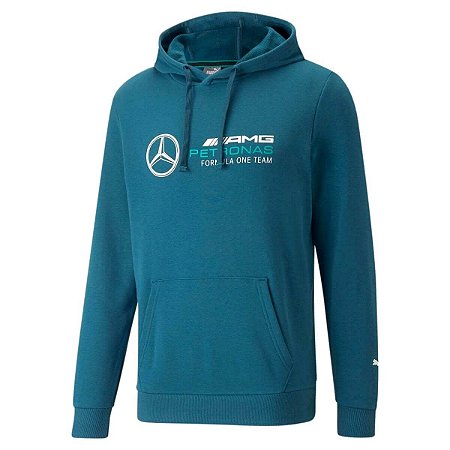 Moletom Puma Mercedes MAPF  ESS FLEECE HOODIE Azul Coral