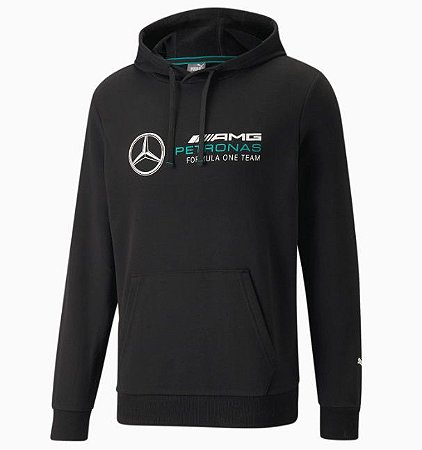 Moletom Puma Mercedes MAPF  ESS FLEECE HOODIE Preto