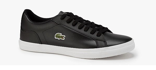 Tenis Lacoste Lerond Couro Preto