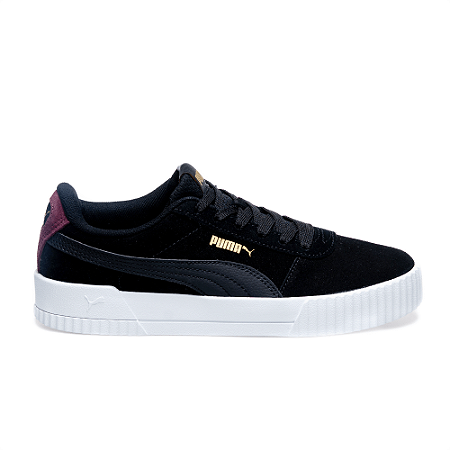 Tenis Puma Carina Preto com Vinho