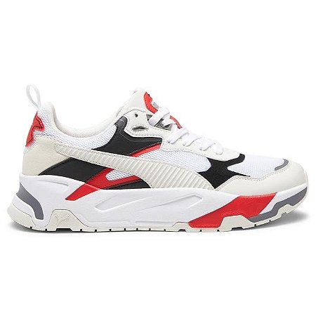 Tenis Puma Trinity Branco Vermelho Preto