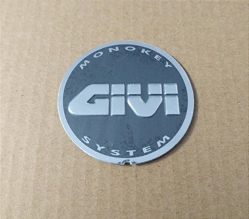 Emblema Givi redondo monokey para E21 - E360 - E460 - original de reposição