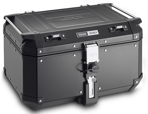 Baú Top-Case Givi 58L - Linha Trekker OUTBACK - Aluminio Preto