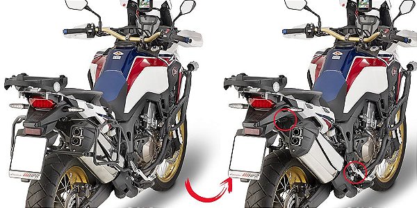 Suporte Lateral de Baús GIVI para Honda Africa Twin CRF1000 até 2018