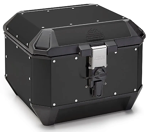 Baú Top-Case Givi 44L - Linha Trekker ALASKA - Aluminio PRETO