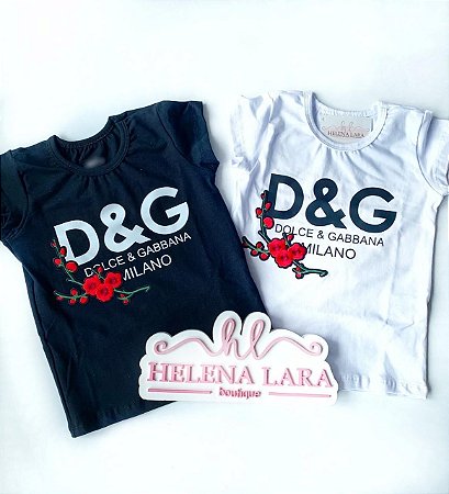 T-shirt D&G Branca