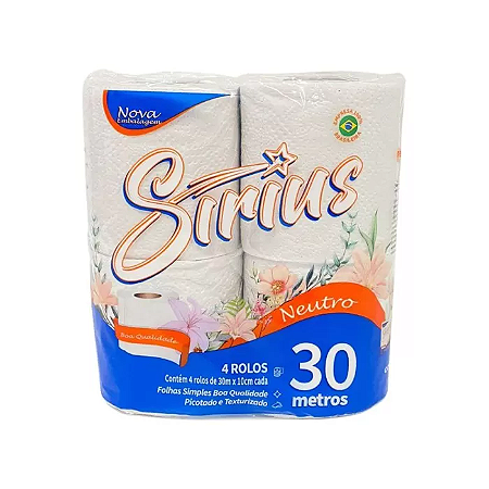 PAPEL HIGIENICO BRANCO SIRIUS