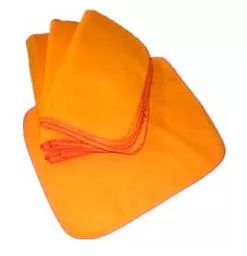 FLANELA LARANJA  28X38 CM