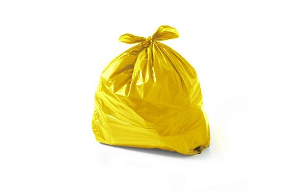 SACO DE LIXO 40 L AMARELO C/ 100 UNIDS