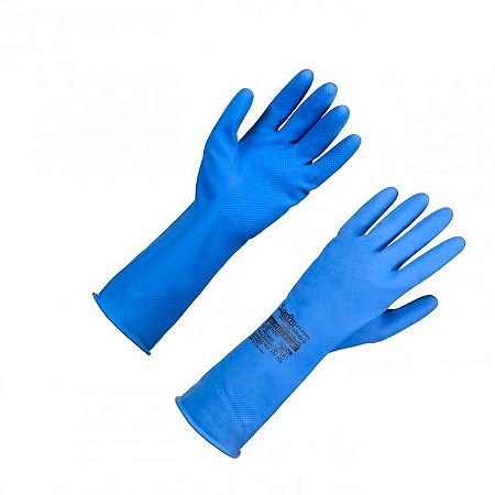 LUVA VERNIZ SILVER AZUL SUPERPRO CA 27782
