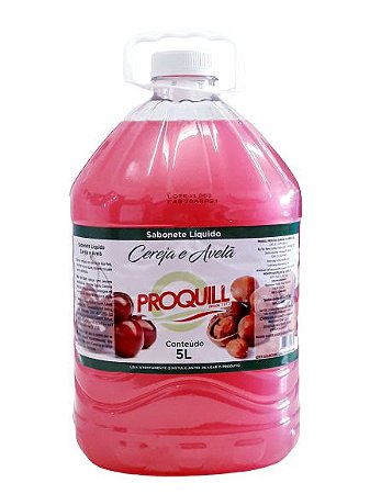 SABONETE LIQUIDO PROQUILL CEREJA E AVELÃ C/ 5 LITROS