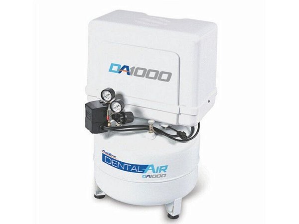 Compressor Odontológico Airzap 4,75 Pés 25 Litros Com Proteção Acústica Da1000 25vfp