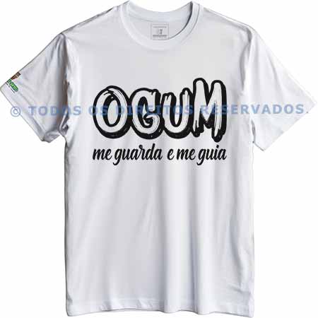 Camiseta Ogum Me Guarda e Me Guia