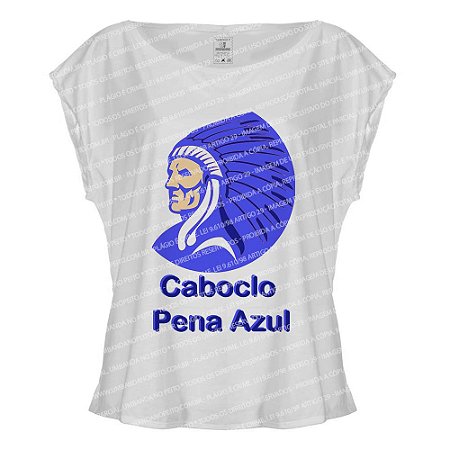 Blusa Feminina Caboclo Pena Azul