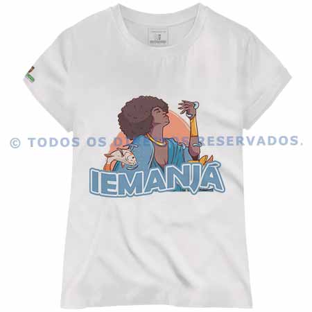 Baby Look Iemanjá Mãe das Águas Salgadas