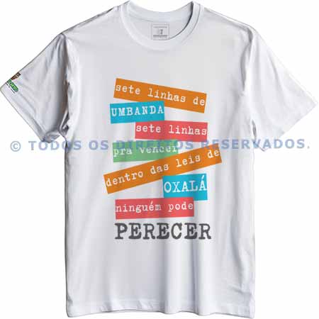 Camiseta 7 Linhas de Umbanda