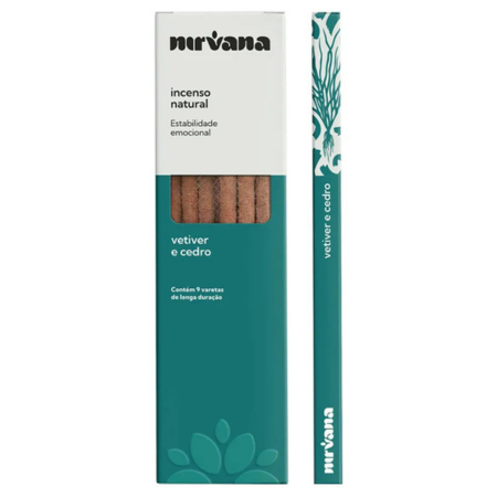 Incenso Natural Nirvana Vetiver e Cedro