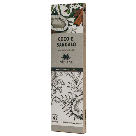 Incenso Natural Nirvana Coco e Sândalo: Espiritualidade