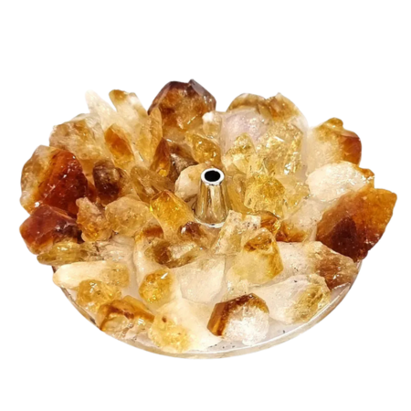 Incensário de Cristal Citrino - Iansã