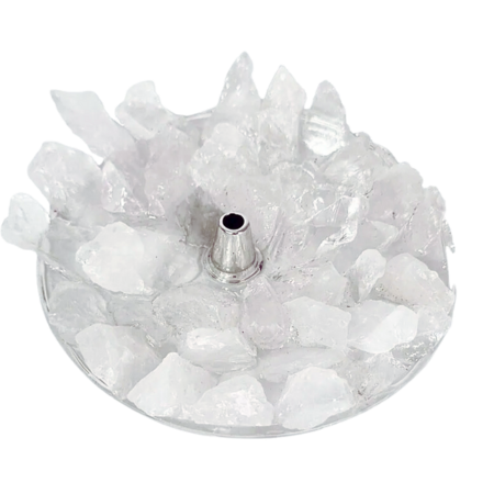 Incensário de Cristal Quartzo Branco - Oxalá