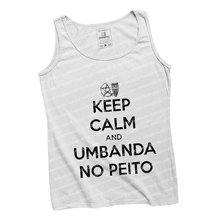 Regatinha Keep Calm and Umbanda No Peito