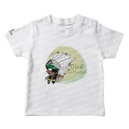 Camiseta Infantil Saravá Okê Caboclo