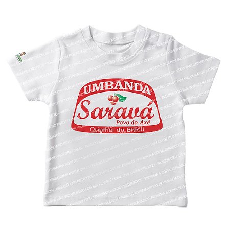 Camiseta Infantil Umbanda Saravá