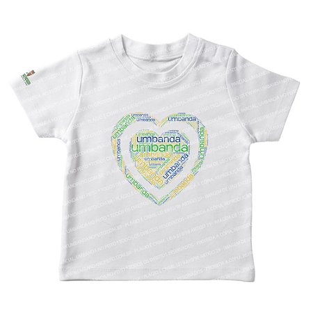 Camiseta Infantil Coração Umbandista