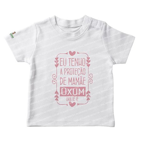 Camiseta Infantil Eu Tenho a Proteção de Mamãe Oxum