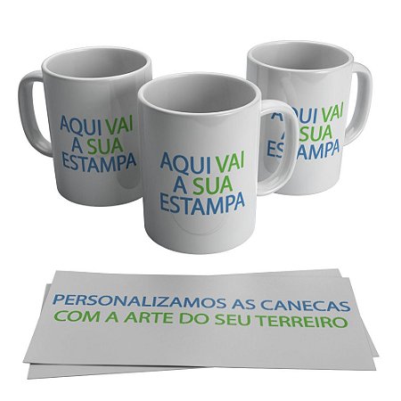 Canecas Personalizadas para Templos / Terreiros (12 Unidades)