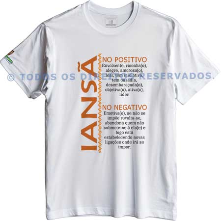 Camiseta Características Filha(o) Iansã