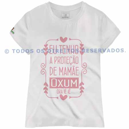 Baby Look Eu Tenho a Proteção de Mamãe Oxum