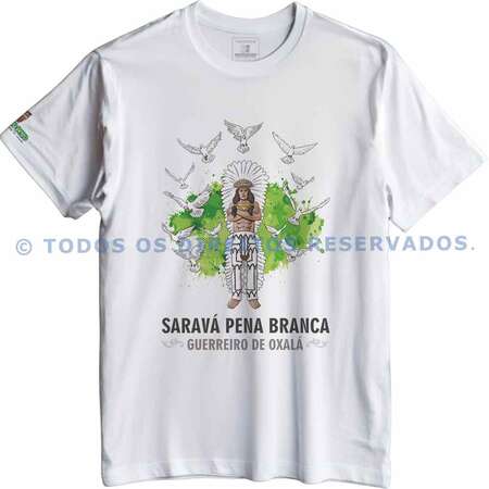 Camiseta Pena Branca Guerreiro de Oxalá