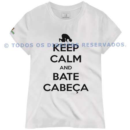 Baby Look Keep Calm and Bate Cabeça