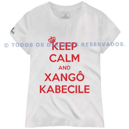 Baby Look Keep Calm and Xangô Kabecilê