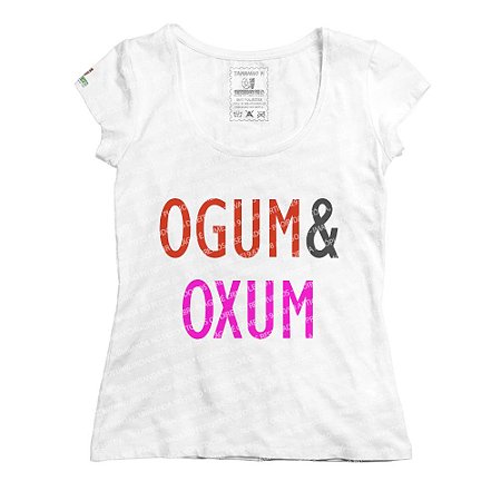 Baby Look Coleção Pai & Mãe: Ogum & Oxum