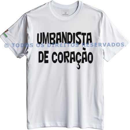 Camiseta Umbandista de Coração