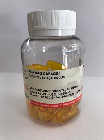 OLEO DE LINHAÇA 1000mg -  30 cápsulas