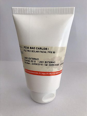 FILTRO SOLAR FACIAL FPS 30 - (Oilfree) - 60g