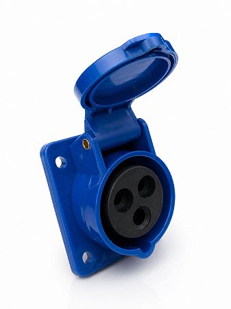 Tomada Fêmea Embutir Industrial 16A 2P+T 6h 220V/240V