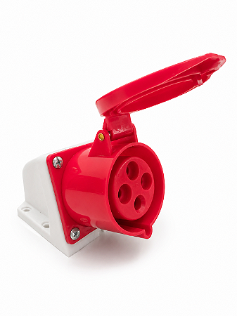 Tomada Sobrepor Industrial Fêmea 32A 3P+T 6h 380V/415V