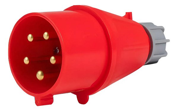 Plug Tomada Industrial Com Prensa Cabo 32a 3P+N+tT